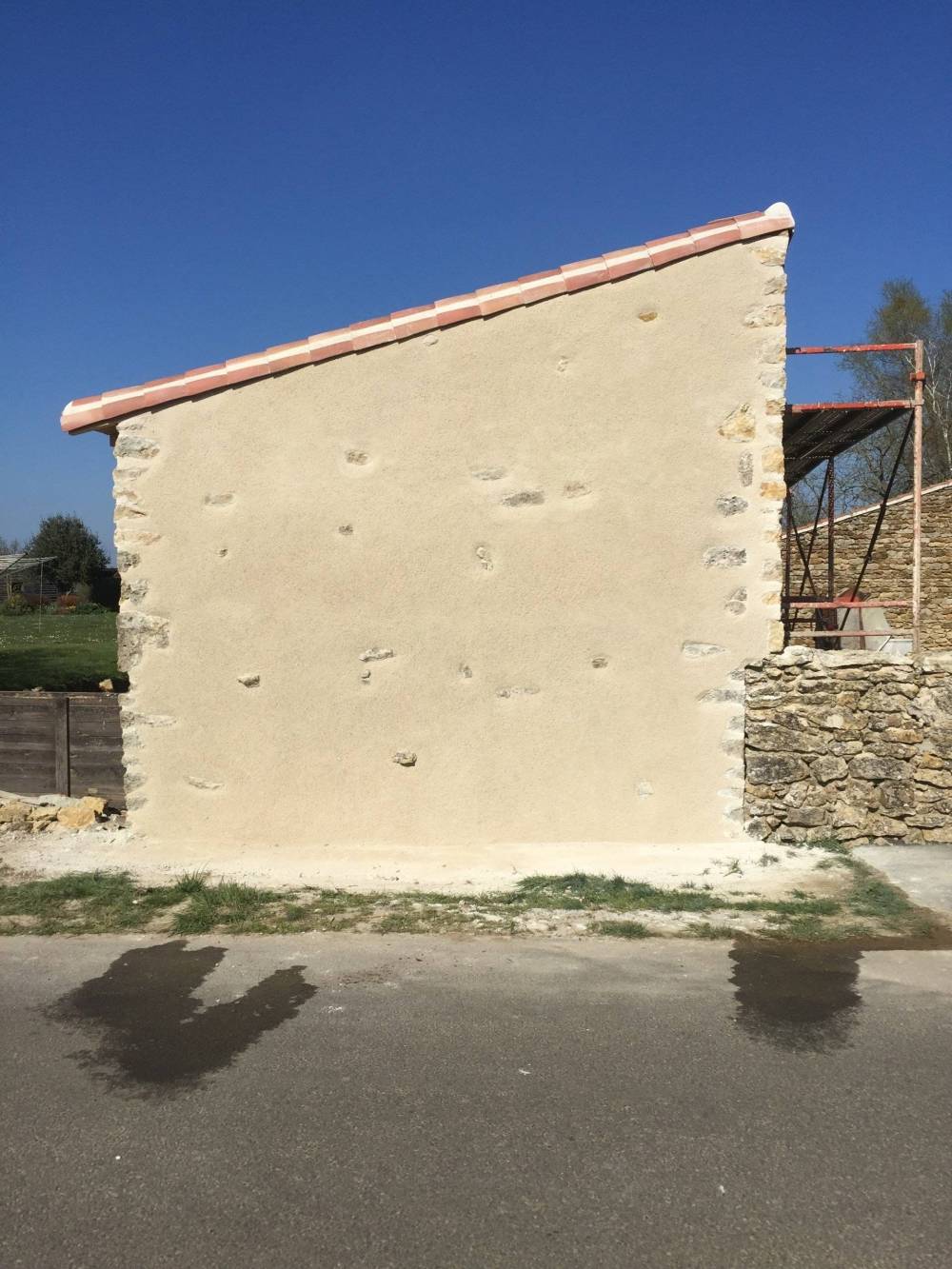 Parement d'un mur