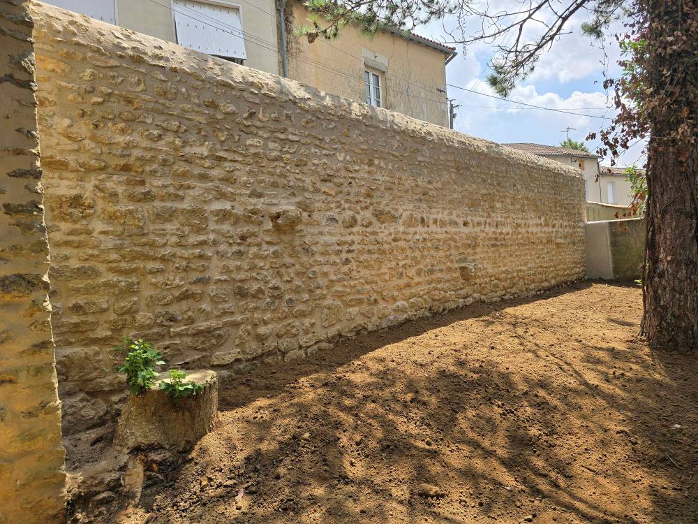 Maçonnerie mur cloture